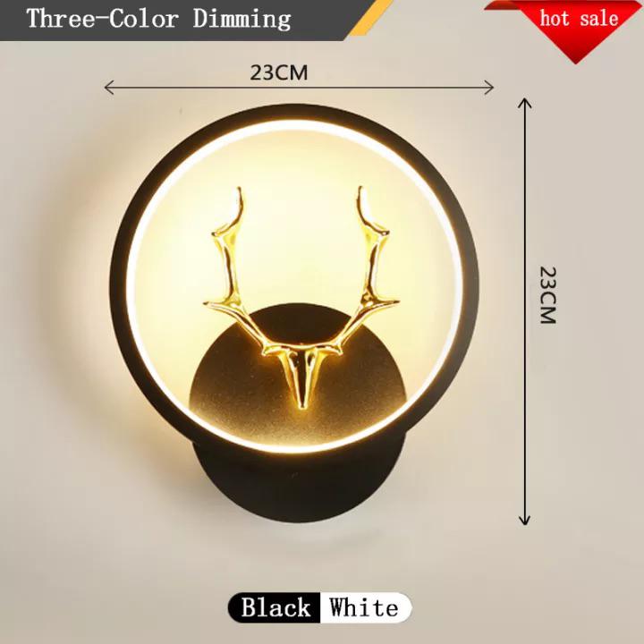 blissbells LED Stag Wall Lamp (Pack 2 Stag Circle)
