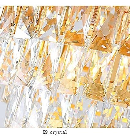 blissbells Crystal Hanging Chandelier (Gold K9 500MM)