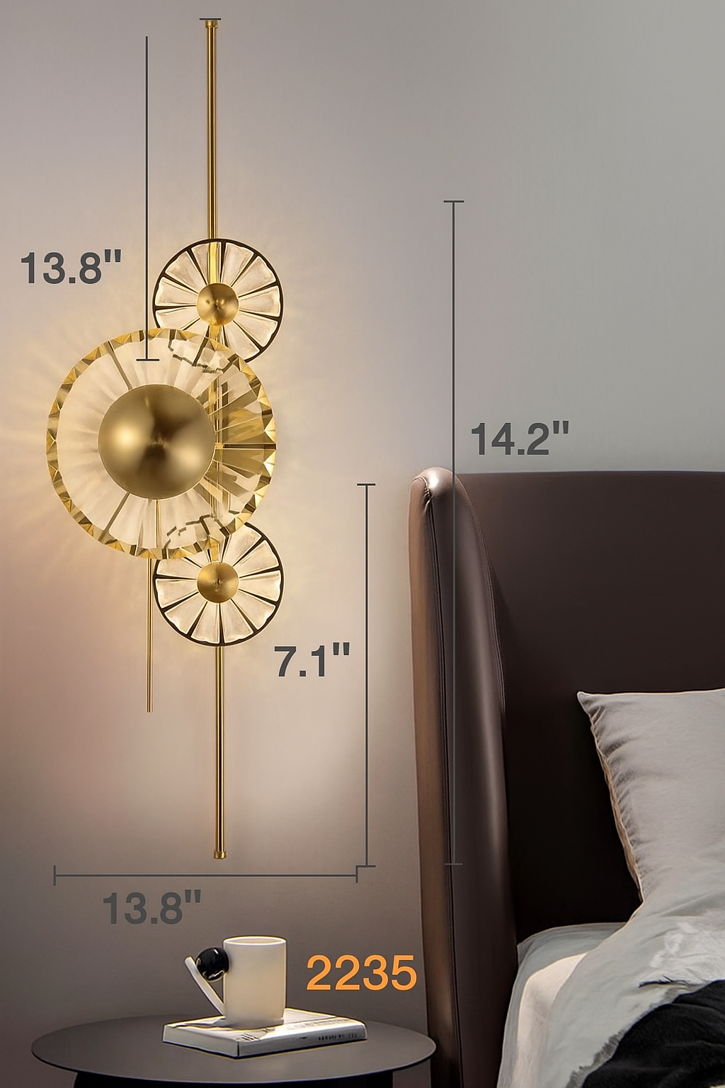 Luxury Artistic Wall Light – Modern Decorative LED Wall Lamp for Living Room, Bedroom & Hallway