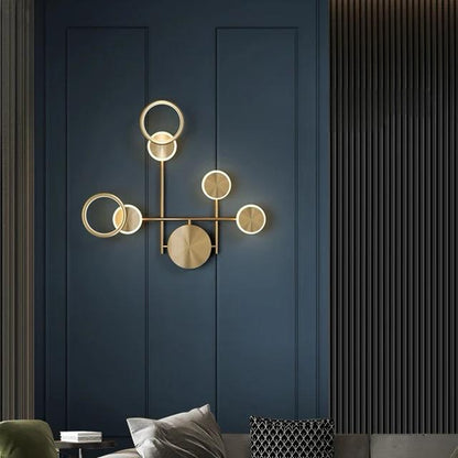 blissbells Decorative LED Wall Lamps (Asymmetrical Ring Light)