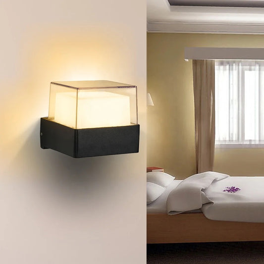 blissbells IP65 5W Acraylic Round Up Down Model Outdoor Latest Up Down Wall Mounted Light, (Warm White) Pack of 1