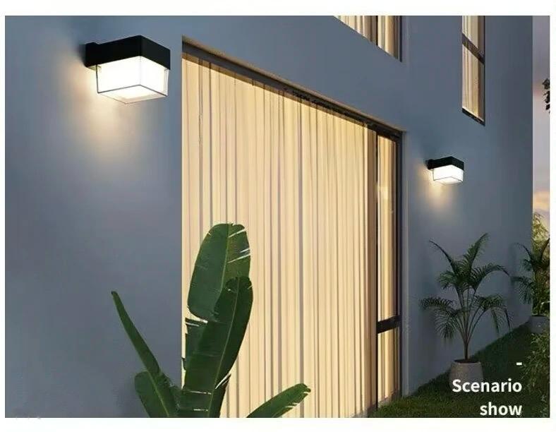 blissbells IP65 5W Acraylic Round Up Down Model Outdoor Latest Up Down Wall Mounted Light, (Warm White) Pack of 1