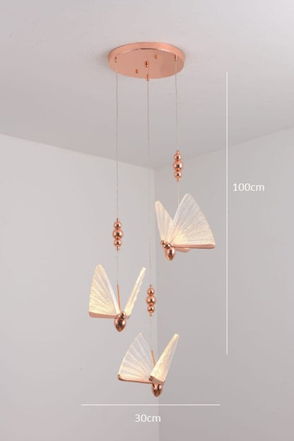 Elegant Butterfly Pendant Light – Modern Decorative Ceiling Fixture for Living Room, Bedroom & Dining Area