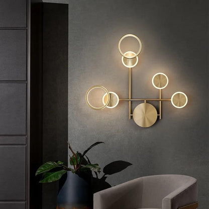 blissbells Decorative LED Wall Lamps (Asymmetrical Ring Light)