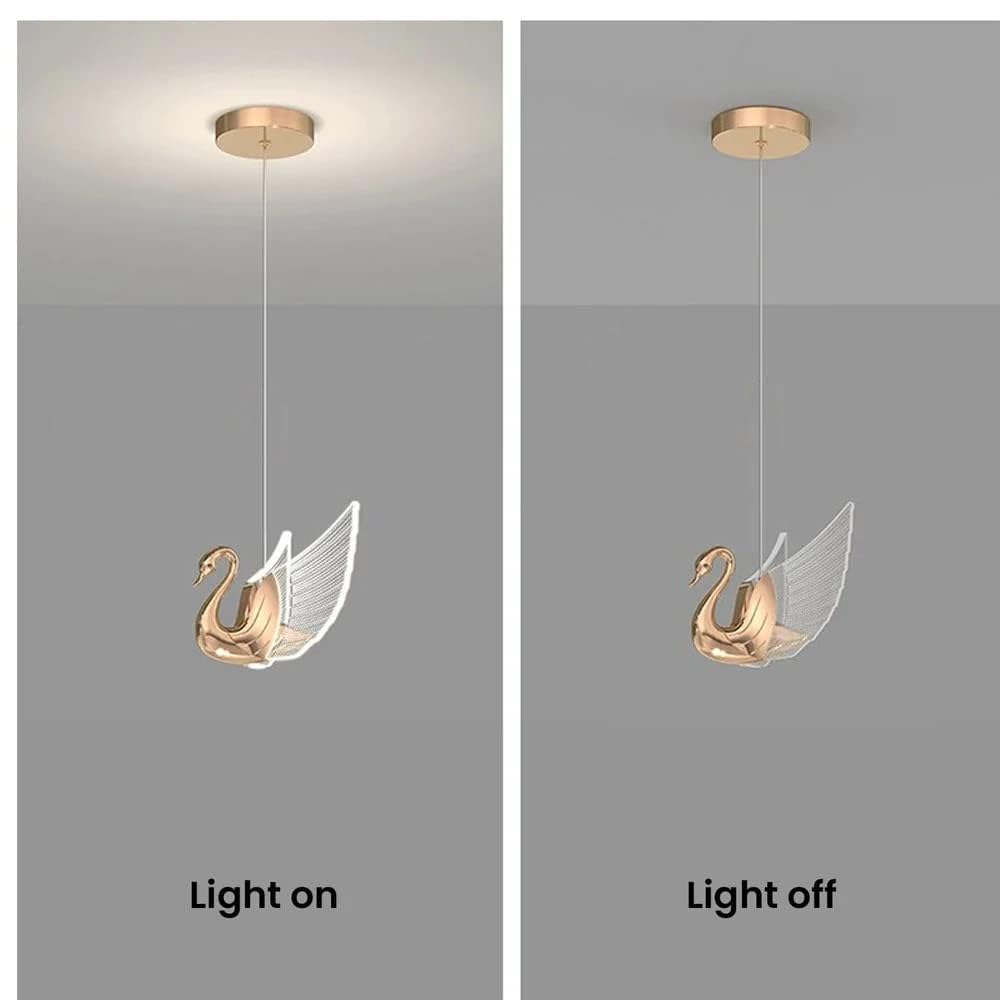 Luxury Swan Pendant Light – Modern LED Decorative Hanging Lamp for Bedroom, Living Room & Hallway