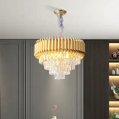 blissbells Crystal Hanging Chandelier (Gold K9 500MM)