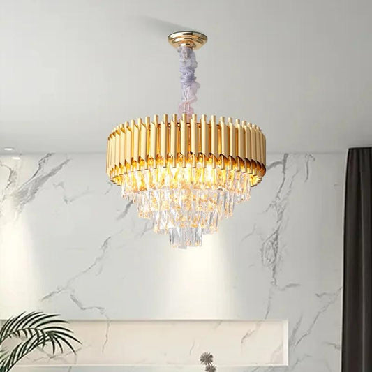blissbells Crystal Hanging Chandelier (Gold K9 500MM)