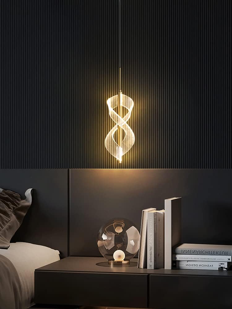 Elegant Infinity LED Pendant Light – Modern Bedroom Lighting