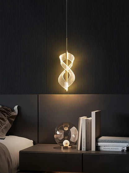 Elegant Infinity LED Pendant Light – Modern Bedroom Lighting