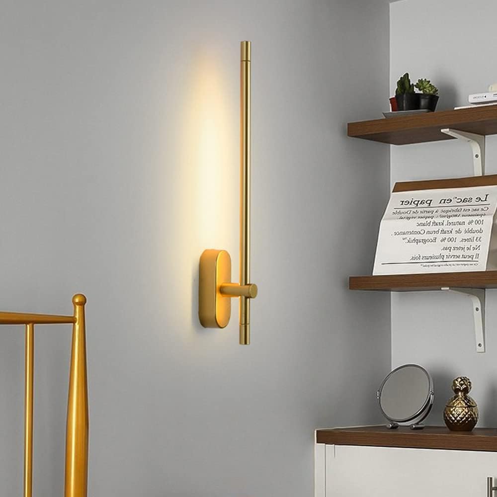 blissbells 10 Watt Gold Arm Wall LED Light (Warm White)