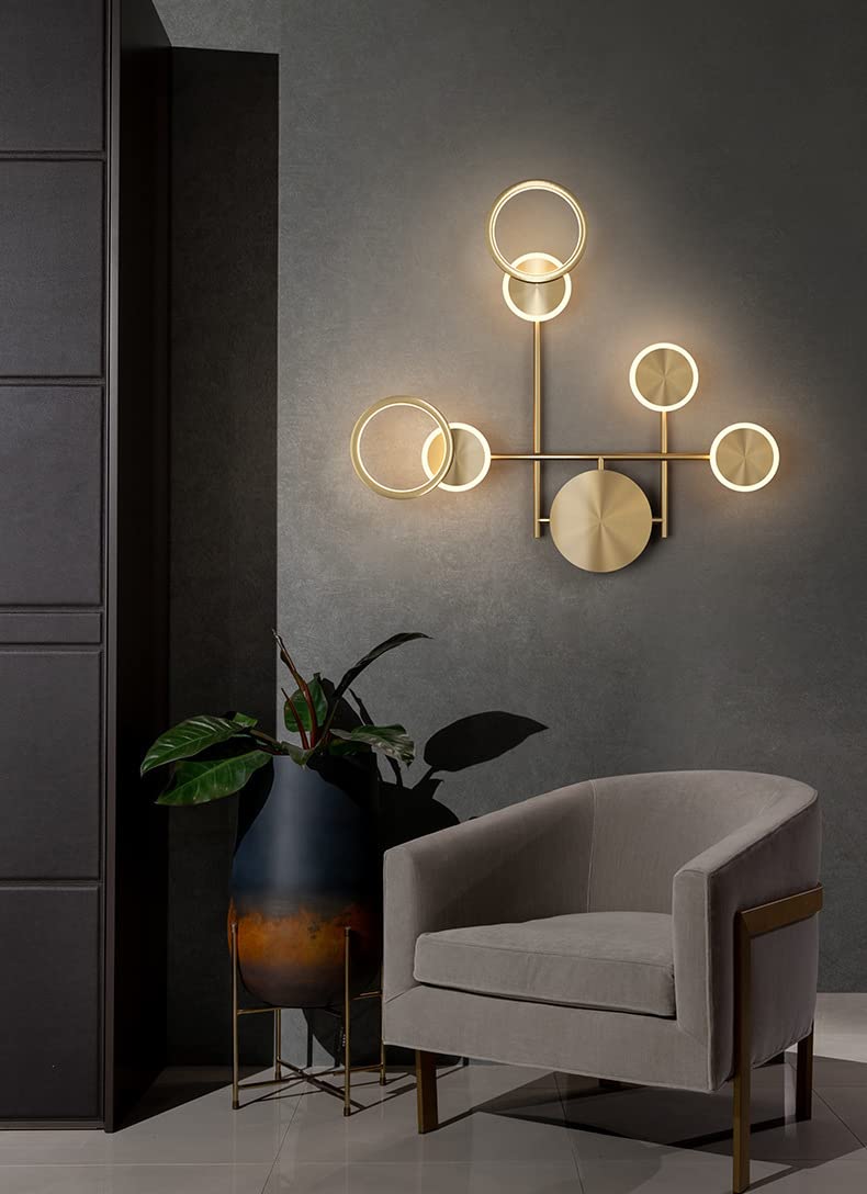 blissbells Decorative LED Wall Lamps (Asymmetrical Ring Light)
