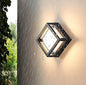 blissbells Modern Diamond Wall Light, Black Frame, LED Sconce, Geometric Design