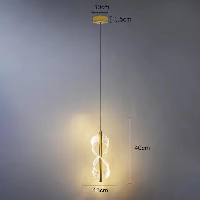 Elegant Infinity LED Pendant Light – Modern Bedroom Lighting