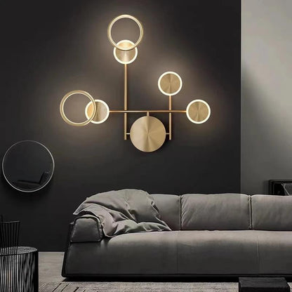 blissbells Decorative LED Wall Lamps (Asymmetrical Ring Light)