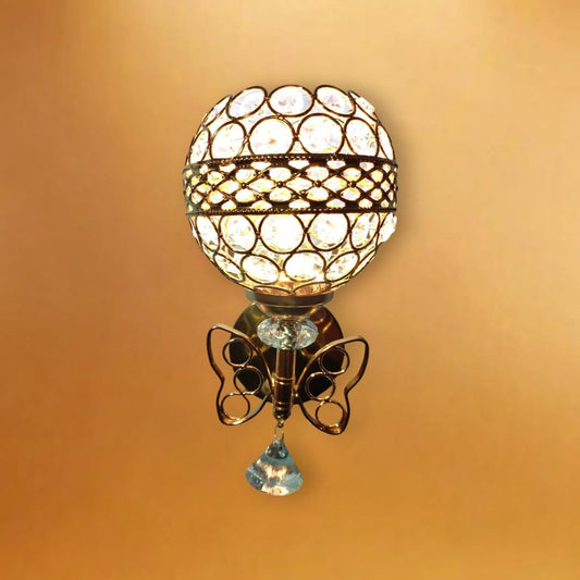 blissbells Crystal Wall Sconce Light (Butterfly Sconce)