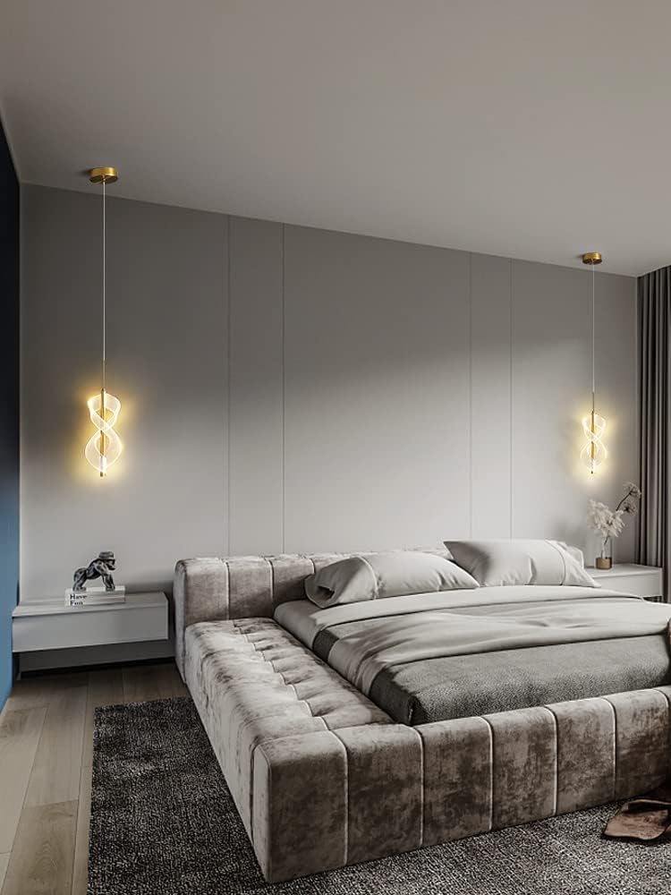 Elegant Infinity LED Pendant Light – Modern Bedroom Lighting