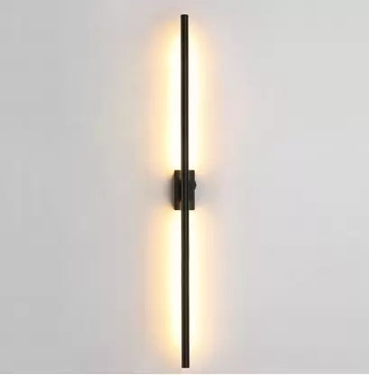 blissbells Modern Minimalist Wall Light, 120 cm, Warm White, Metal and Acrylic, Pack of 1