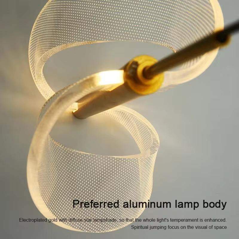 Elegant Infinity LED Pendant Light – Modern Bedroom Lighting