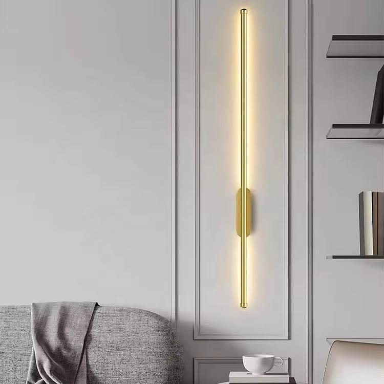blissbells Modern LED Wall Sconce Light Fixture, Linear Design, Gold Finish, Warm White Illumination