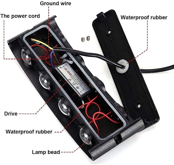 blissbells Multi-Color LED Wall Light, 8 Beam Rainbow Effect, Modern Indoor Sconce, Black