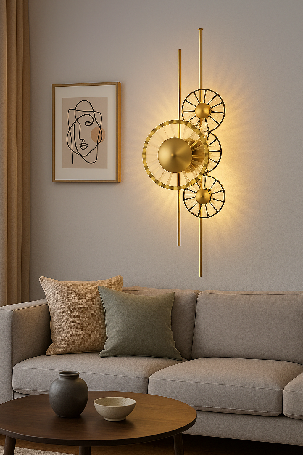 Luxury Artistic Wall Light – Modern Decorative LED Wall Lamp for Living Room, Bedroom & Hallway