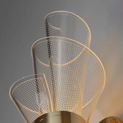 Modern Spiral LED Wall Lamp – Gold Finish