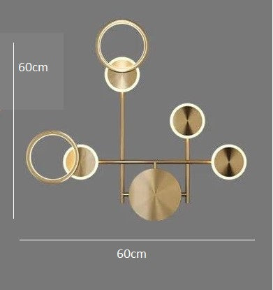 blissbells Decorative LED Wall Lamps (Asymmetrical Ring Light)