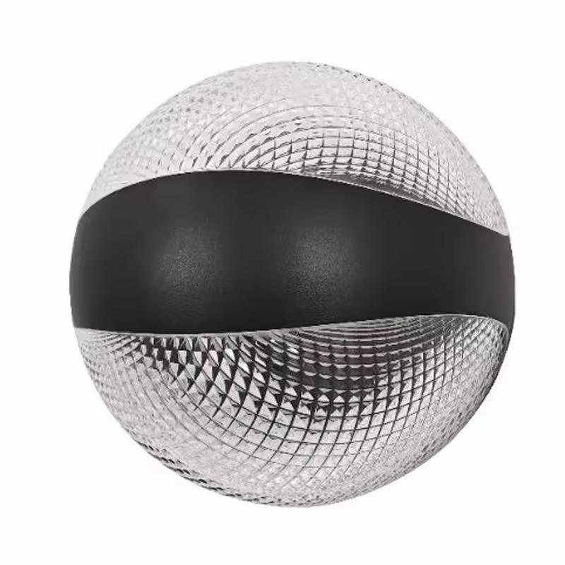 blissbells Modern Spherical Wall Light, LED Ambient Lighting, Black and White Design