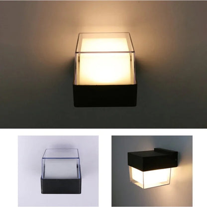 blissbells IP65 5W Acraylic Round Up Down Model Outdoor Latest Up Down Wall Mounted Light, (Warm White) Pack of 1