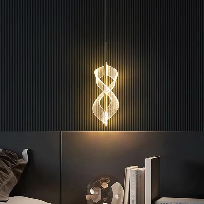 Elegant Infinity LED Pendant Light – Modern Bedroom Lighting