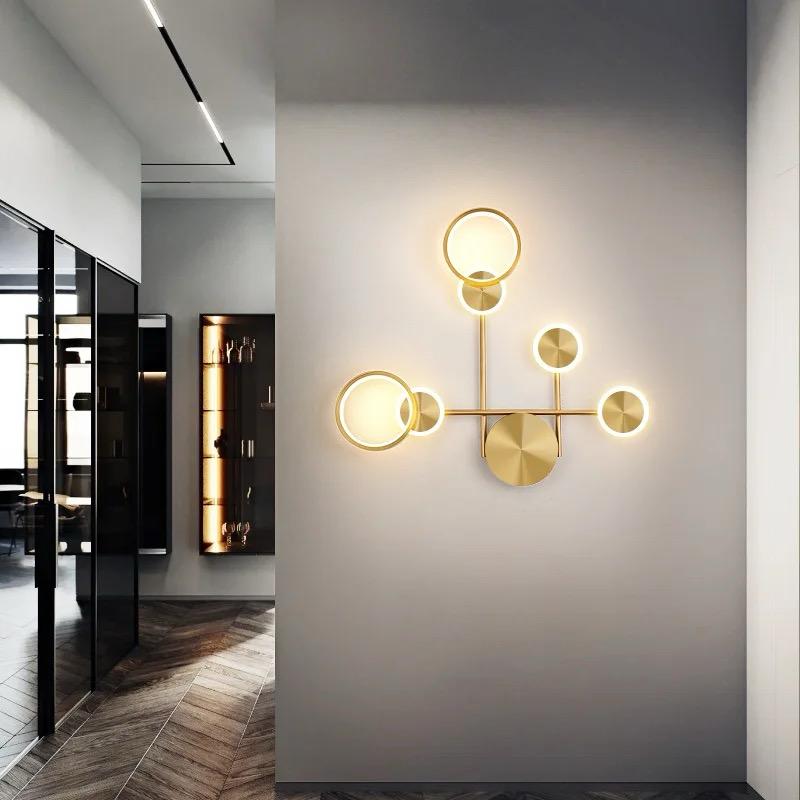 blissbells Decorative LED Wall Lamps (Asymmetrical Ring Light)