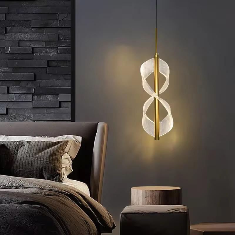 Elegant Infinity LED Pendant Light – Modern Bedroom Lighting